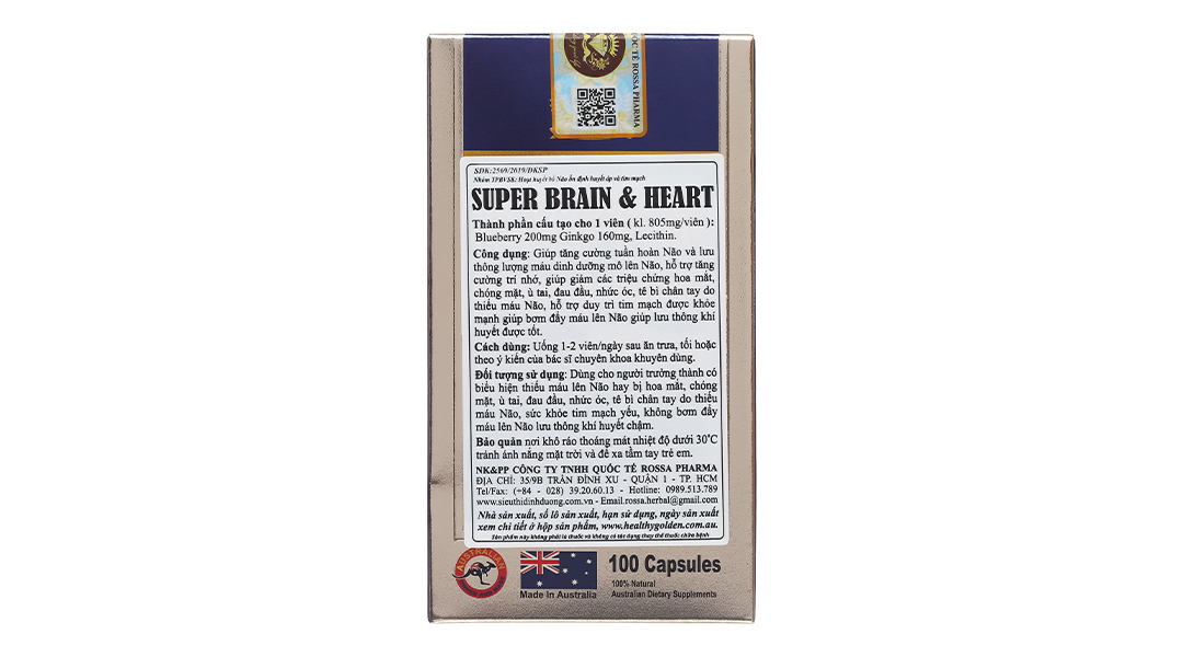 Healthy Golden Super Brain & Heart 360mg