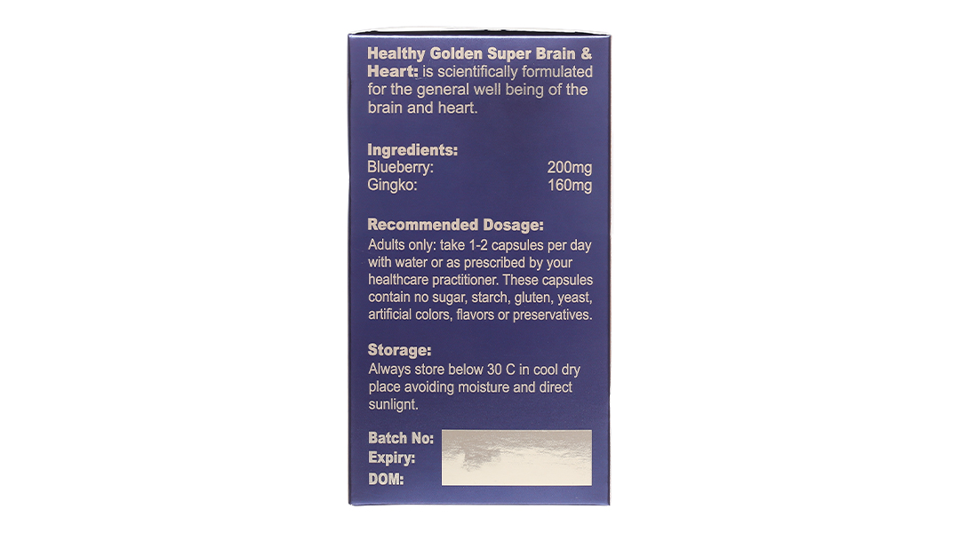 Healthy Golden Super Brain & Heart 360mg