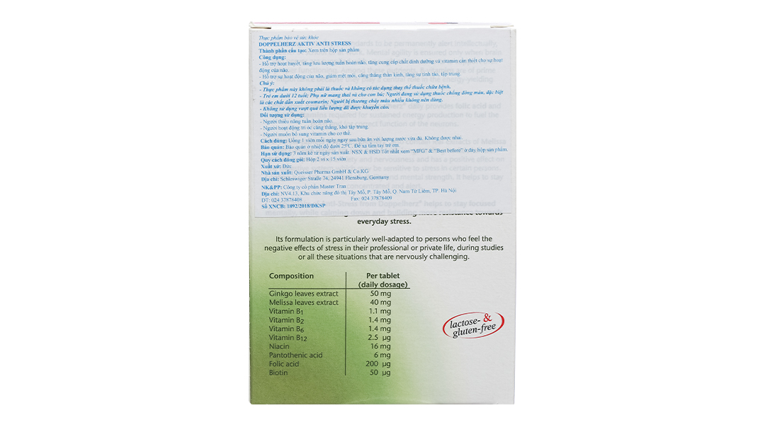 Doppelherz Aktiv Anti Stress hộp 30 viên