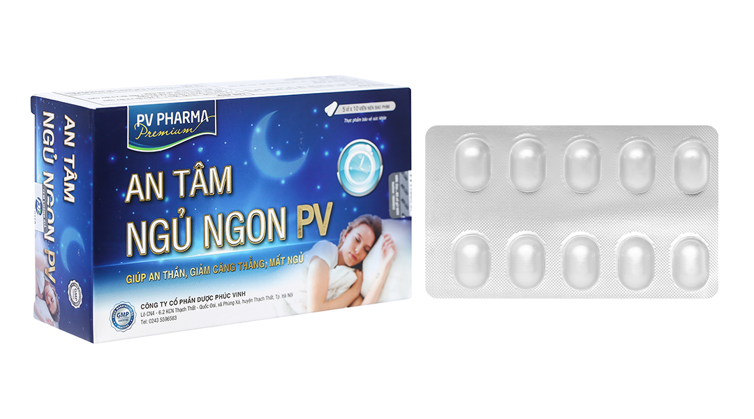 An Tâm Ngủ Ngon PV giúp an thần, giảm căng thẳng, mất ngủ