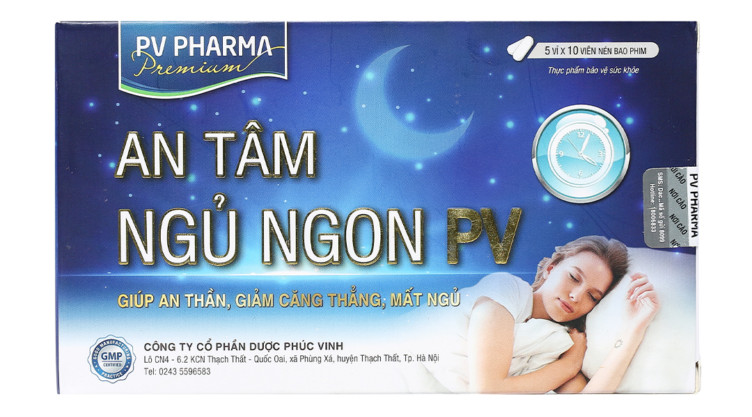 An Tâm Ngủ Ngon PV giúp an thần, giảm căng thẳng, mất ngủ