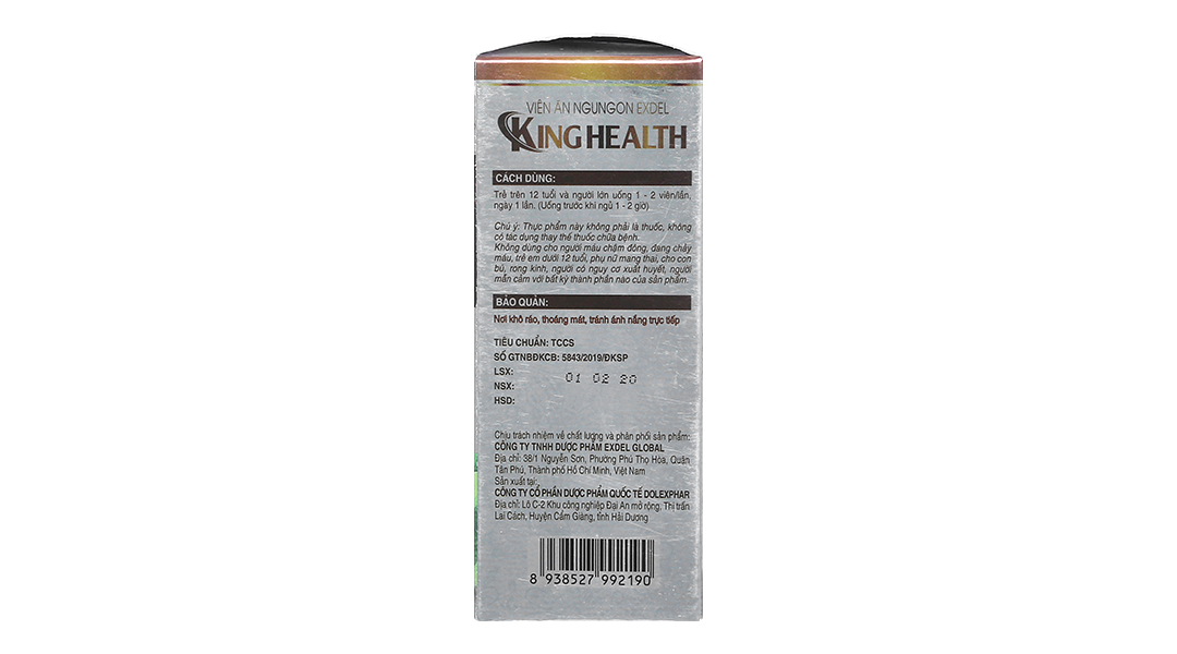 Viên Ăn Ngủ Ngon Exdel King Health Hộp 30v
