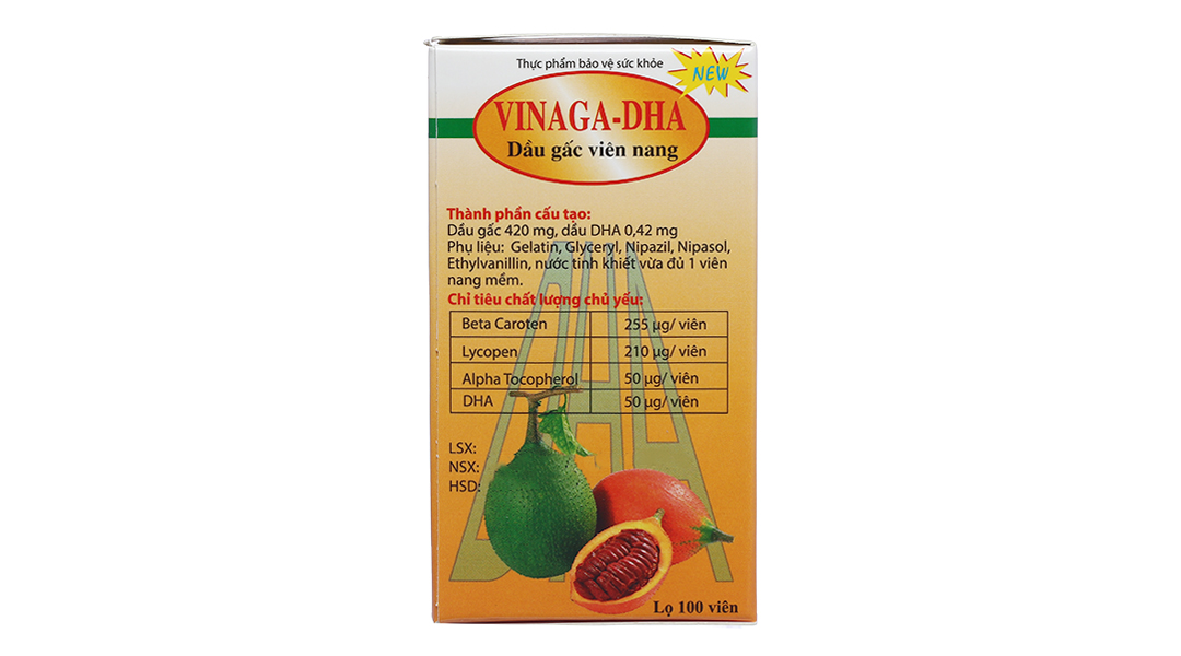 Dầu gấc Vinaga-DHA chống oxy hóa, tăng cường thị lực