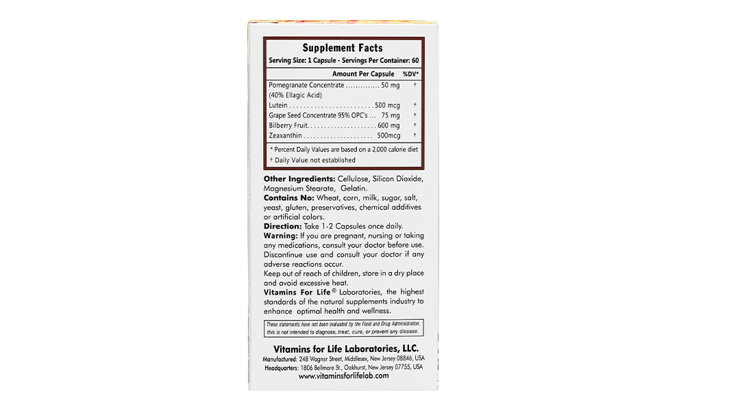 Viên uống bổ mắt Vitamins for life bright eye