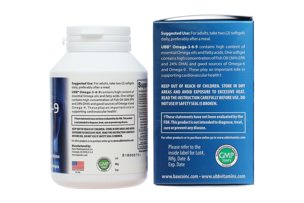 Omega 3,6,9 Ubb chai 100 viên