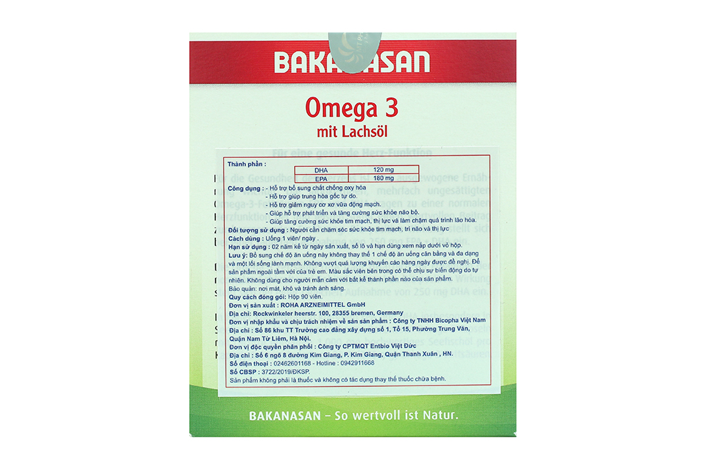 Bakanasan Omega 3 H/90V