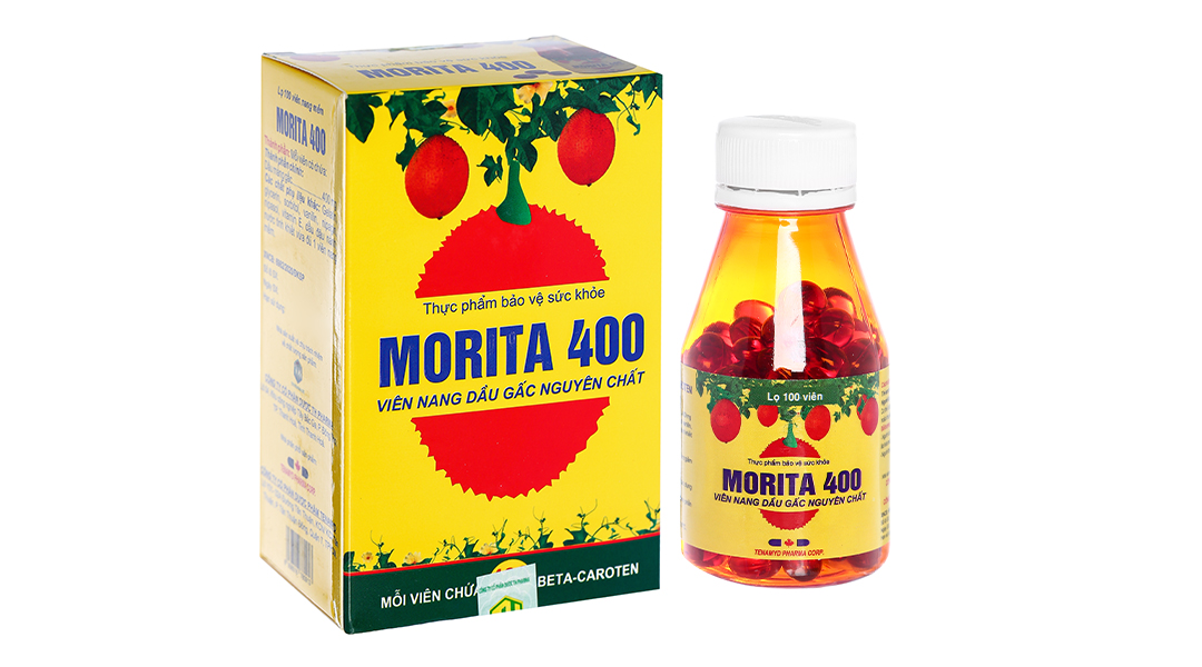 Dầu gấc Morita 400 giảm lão hóa mắt, cải thiện thị lực