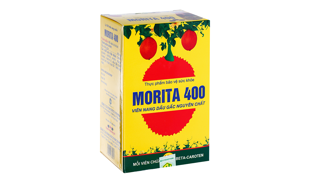 Dầu gấc Morita 400 giảm lão hóa mắt, cải thiện thị lực