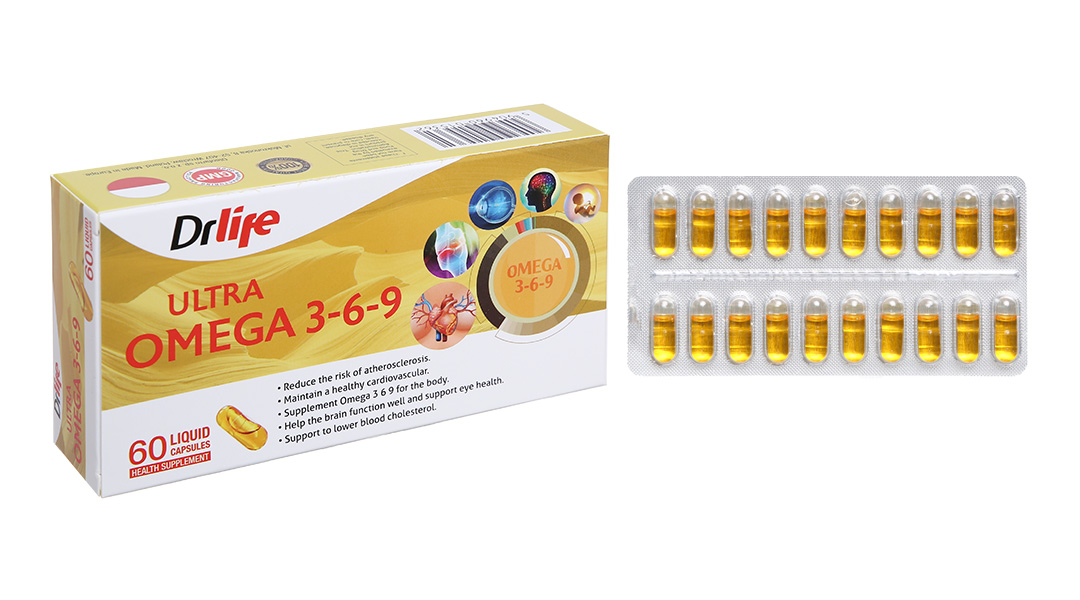 Viên Uống Omega 3-6-9 Drlife (Viên)