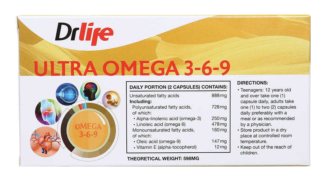 Viên Uống Omega 3-6-9 Drlife (Viên)