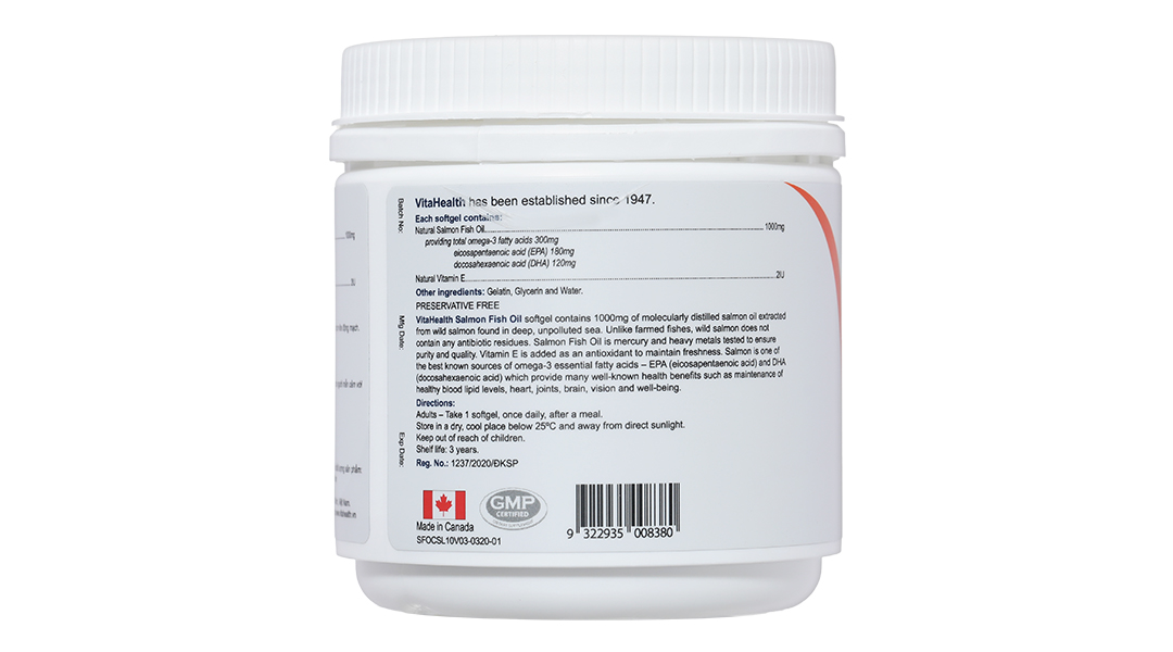 Vitahealth Salmon Fish Oil Hộp 100v