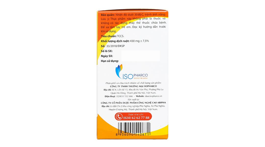 Dầu gấc IsoPharco giảm lão hóa, tăng thị lực