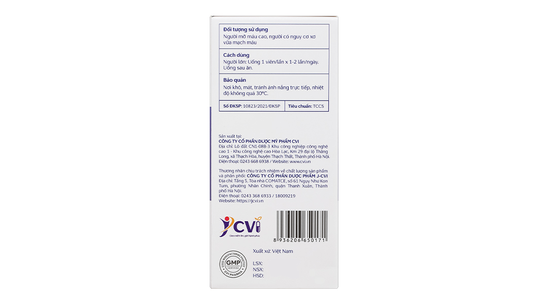 Thực phẩm bảo vệ sức khỏe Omega 3-6-9 JV