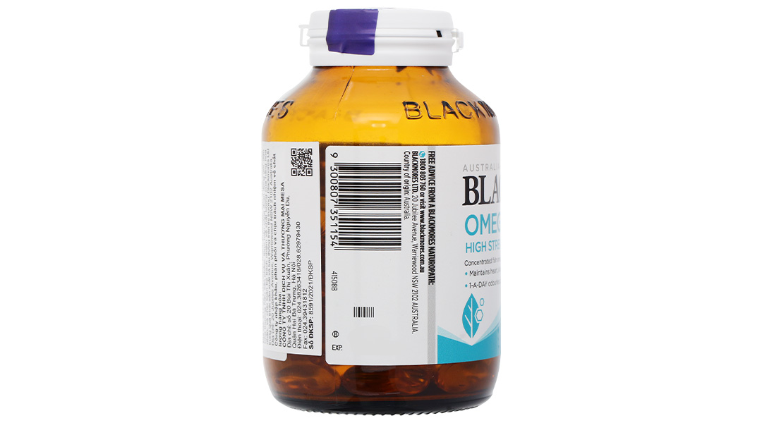 Thực phẩm bảo vệ sức khỏe Blackmore Omega Double High Strength Fish Oil