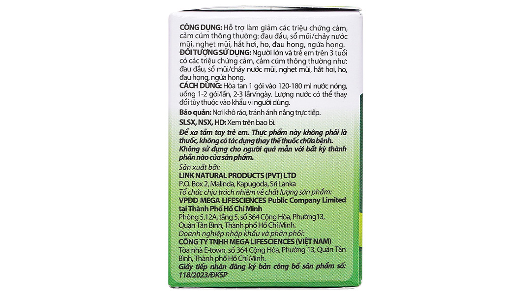 Thực phẩm bảo vệ sức khoẻ Eugica Cold & Flu