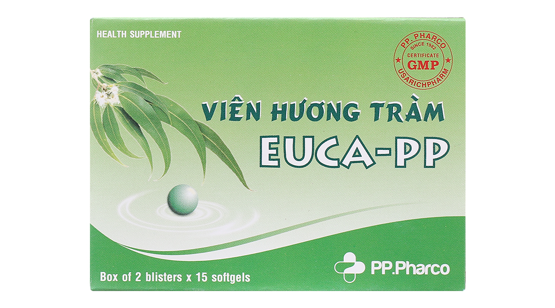 Viên Hương Tràm Euca-PP hỗ trợ giảm ho, tiêu đờm