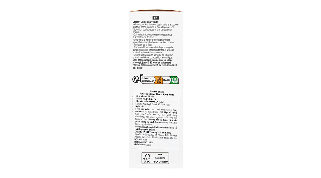 Xịt họng Otosan Throat Spray Forte