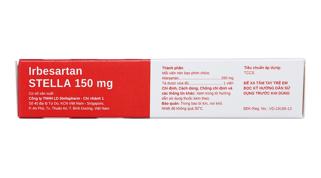 Irbesartan Stella 150mg trị tăng huyết áp