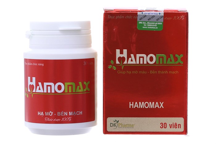 Viên uống giảm mỡ máu Hamomax hộp 30 viên-Nhà thuốc An Khang