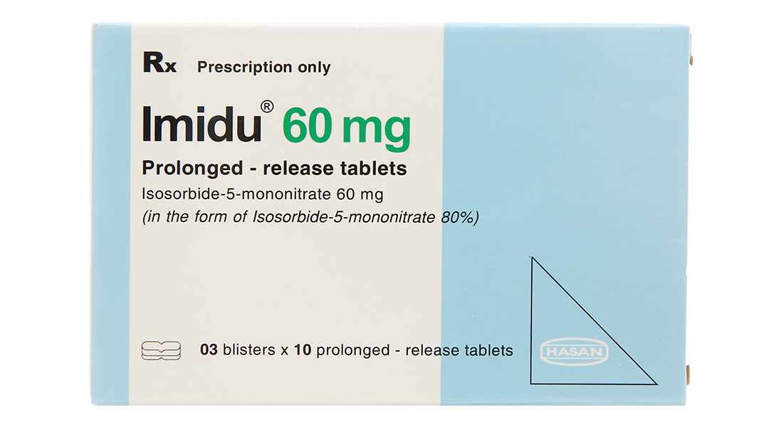Imidu 60mg dự phòng cơn đau thắt ngực