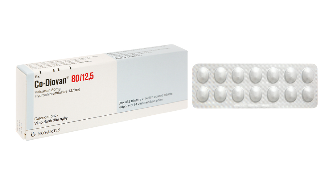 Co-Diovan 80/12.5 trị tăng huyết áp
