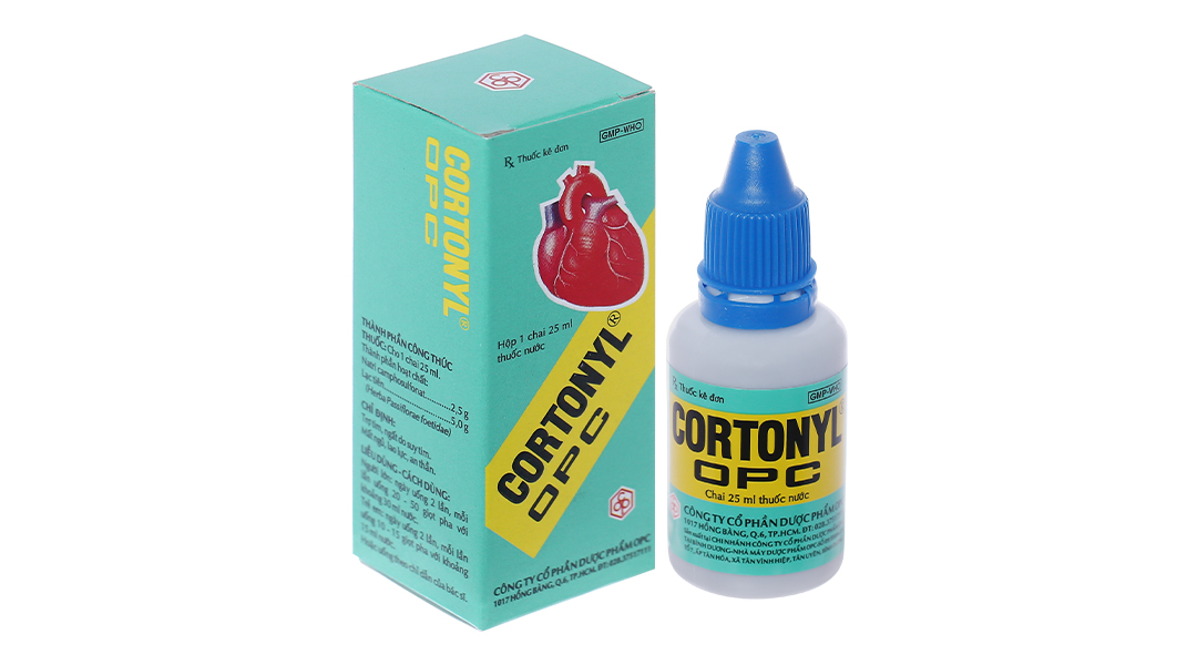 Thuốc nước Cortonyl OPC trị mất ngủ, trợ tim