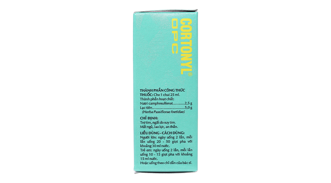Thuốc nước Cortonyl OPC trị mất ngủ, trợ tim