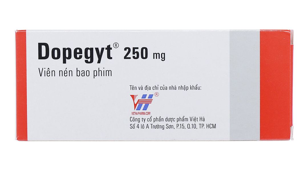 Dopegyt 250mg trị tăng huyết áp