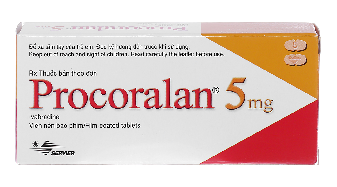 Procoralan 5mg trị đau thắt ngực, suy tim