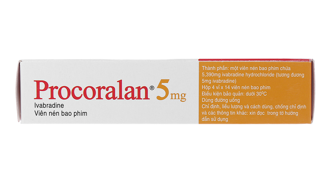 Procoralan 5mg trị đau thắt ngực, suy tim