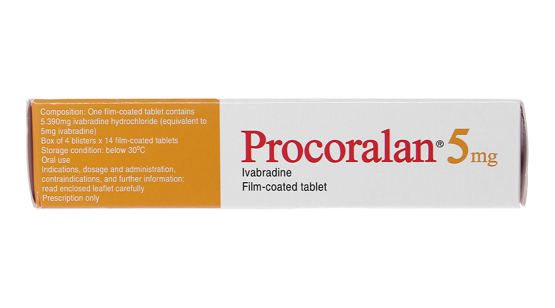 Procoralan 5mg trị đau thắt ngực, suy tim