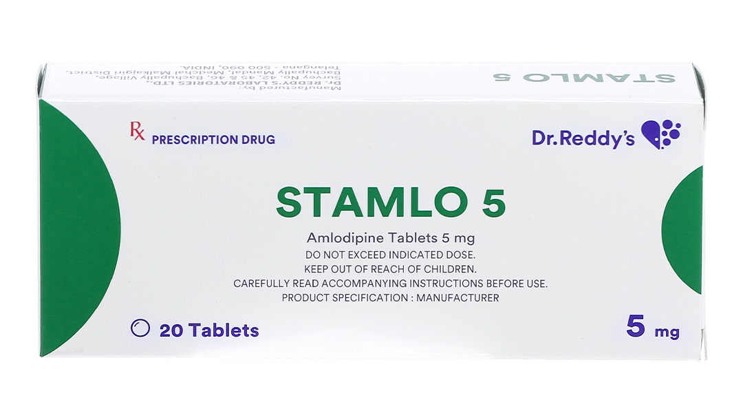 Stamlo 5 trị tăng huyết áp và thiếu máu cục bộ cơ tim