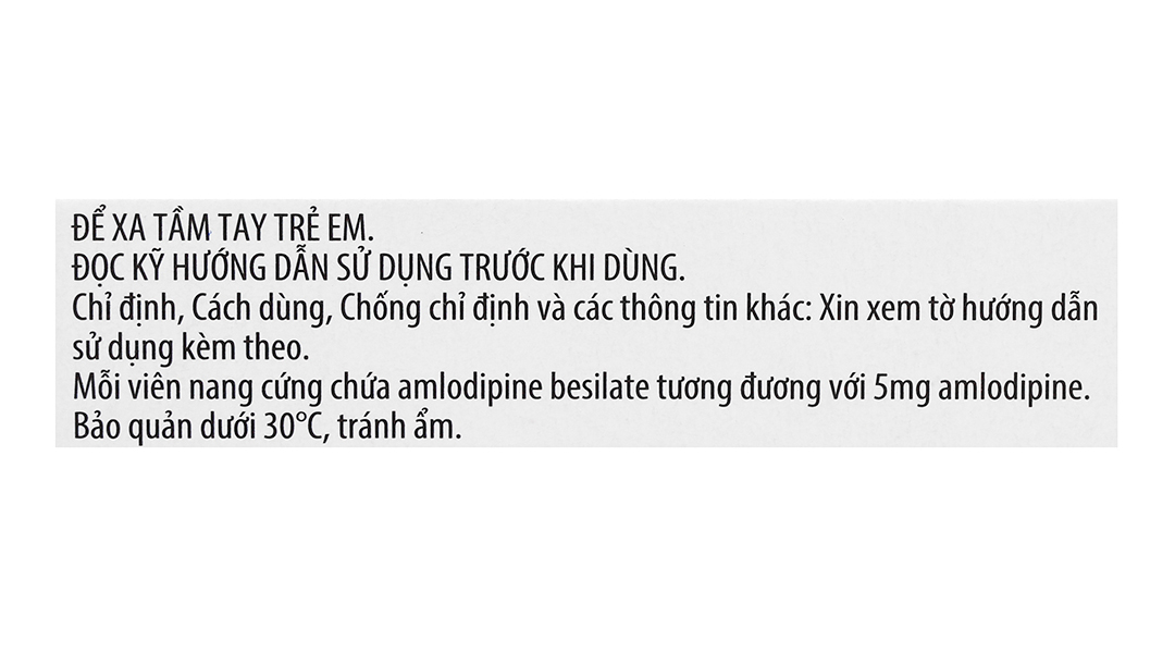 Amlor 5mg trị tăng huyết áp, bệnh mạch vành, đau thắt ngực