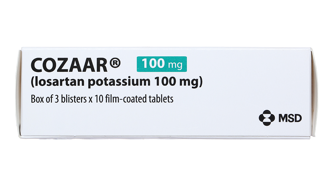 Cozaar 100mg trị tăng huyết áp, suy tim