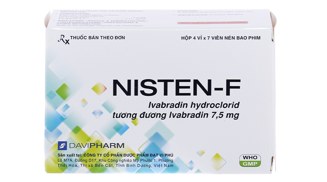 Nisten-F 7.5mg trị đau thắt ngực, bệnh mạch vành