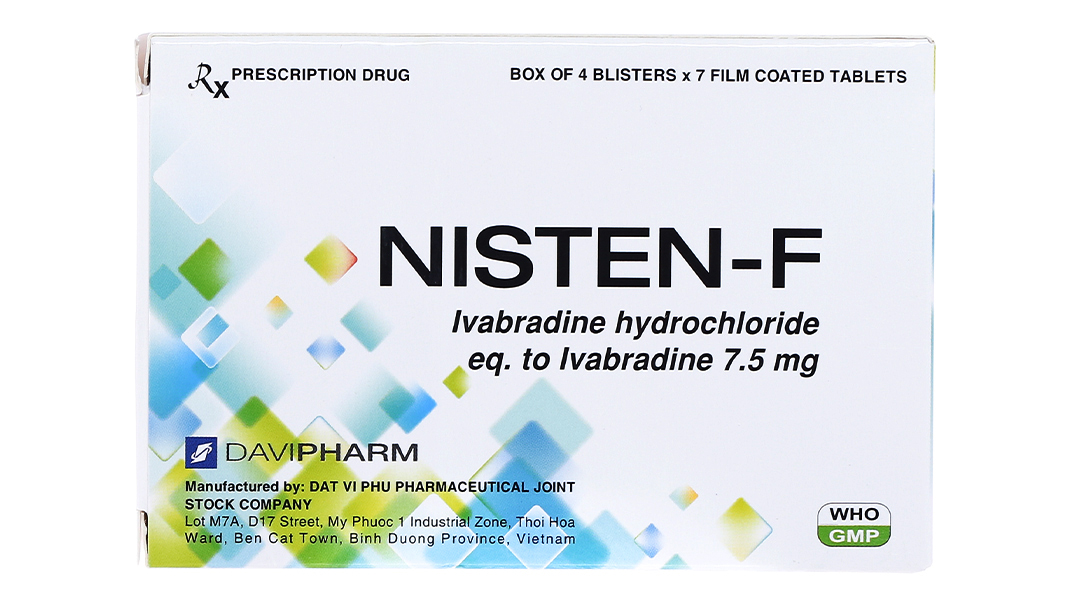 Nisten-F 7.5mg trị đau thắt ngực, bệnh mạch vành
