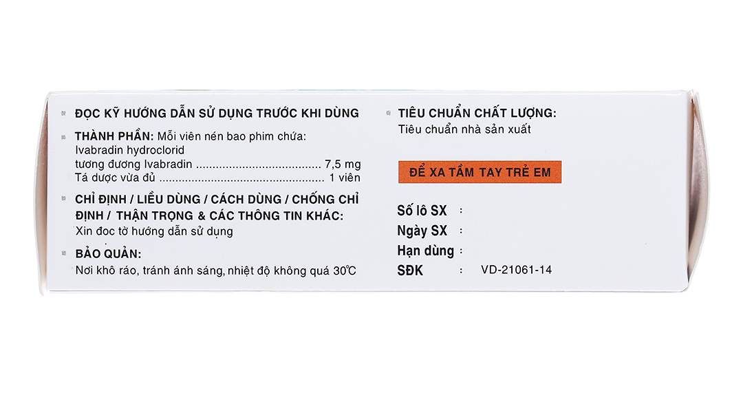 Nisten-F 7.5mg trị đau thắt ngực, bệnh mạch vành