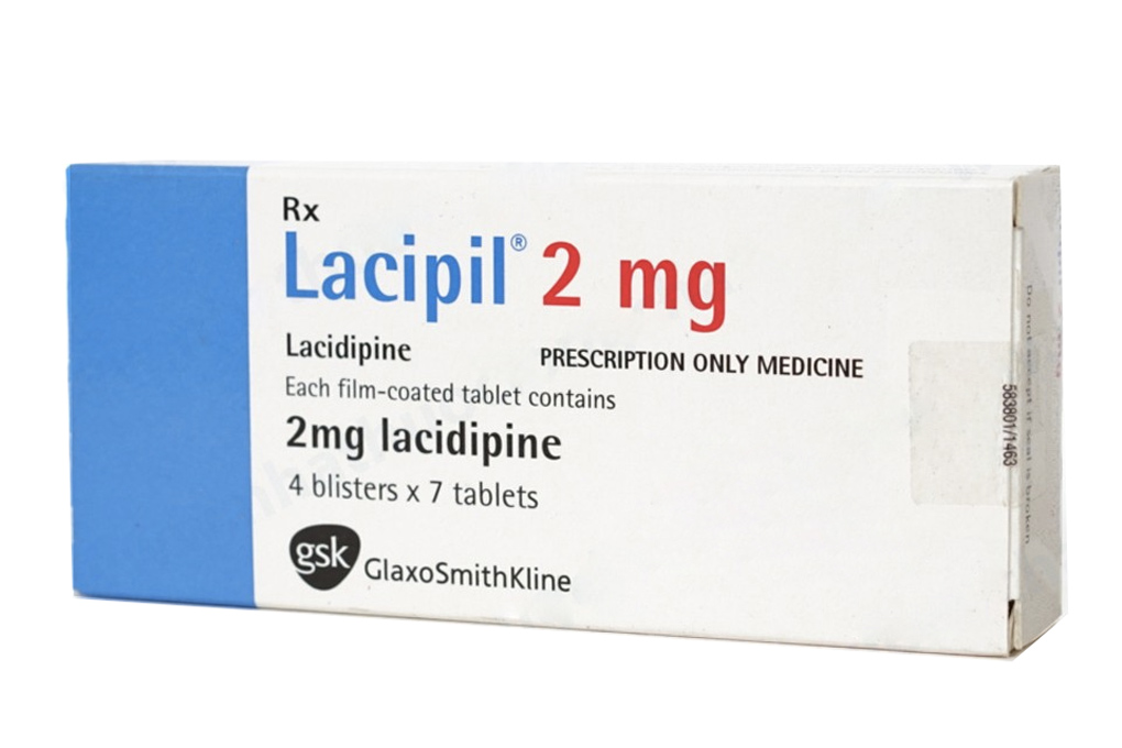 Lacipil 2mg trị tăng huyết áp