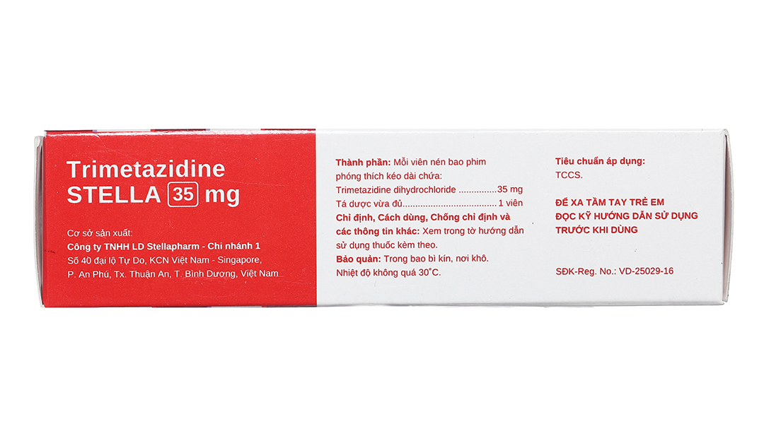 Trimetazidine Stella 35mg trị đau thắt ngực