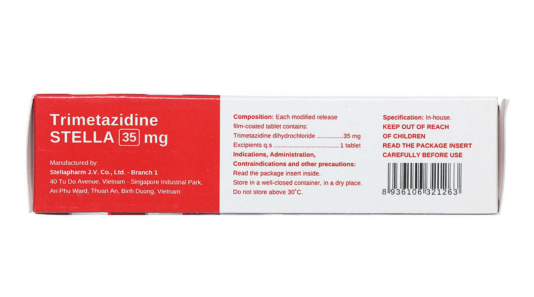Trimetazidine Stella 35mg trị đau thắt ngực