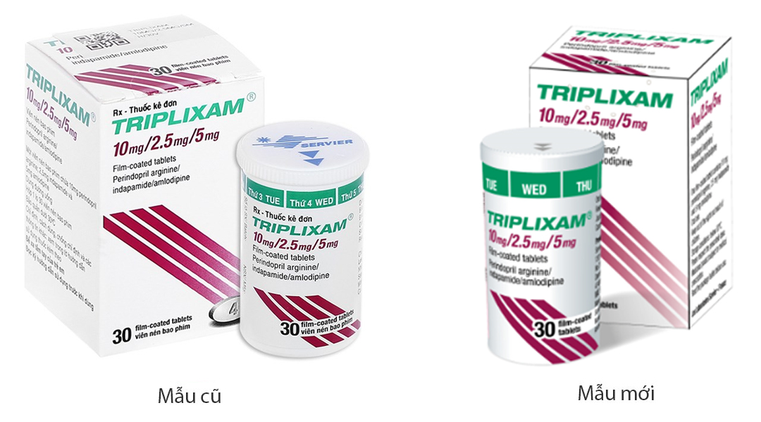 Triplixam 10mg/2.5mg/5mg trị tăng huyết áp