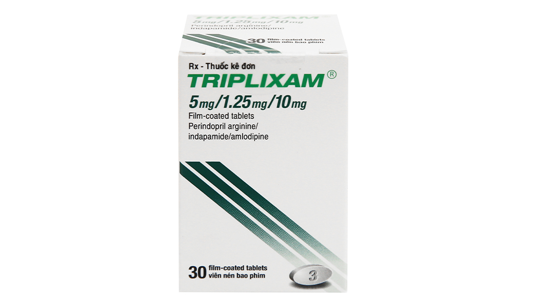 Triplixam 5mg/1.25mg/10mg trị tăng huyết áp