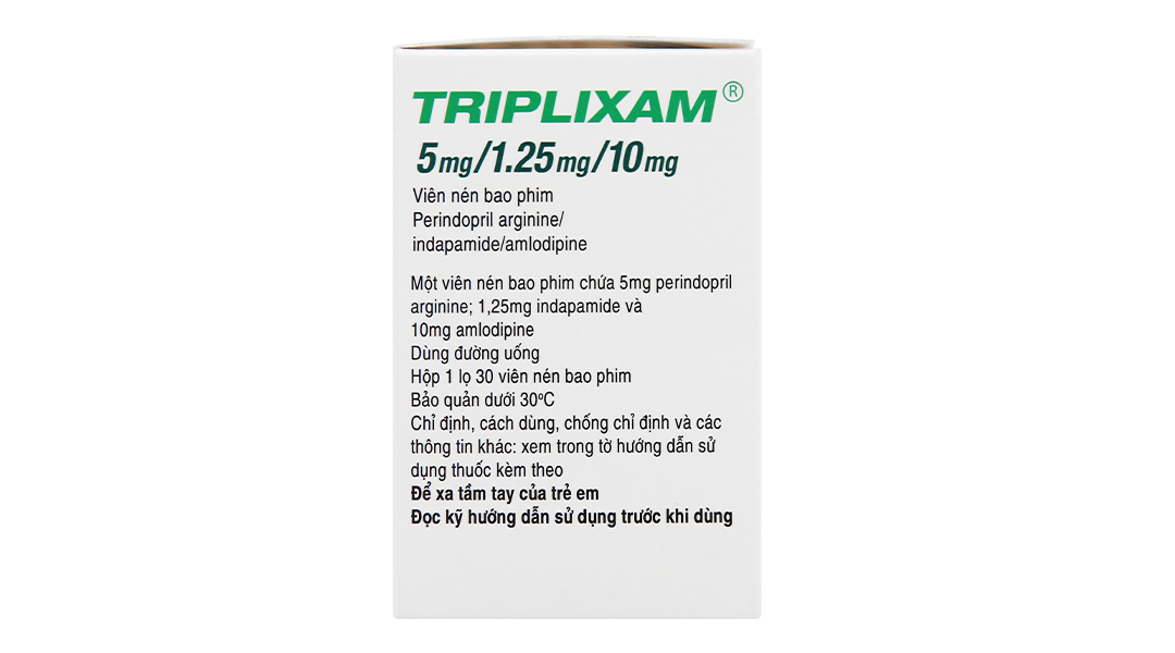 Triplixam 5mg/1.25mg/10mg trị tăng huyết áp
