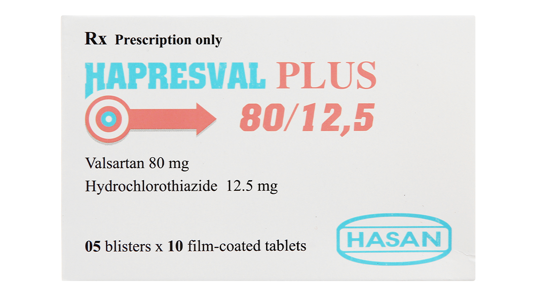 Hapresval Plus 80/12.5 trị tăng huyết áp vô căn