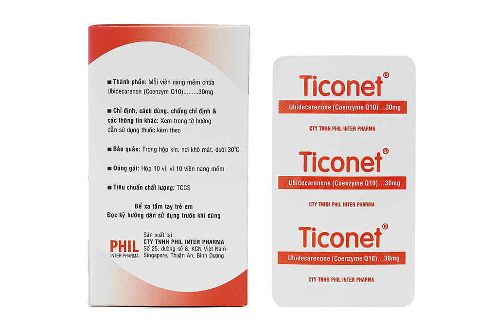 Ticonet 30mg hỗ trợ duy trì sức khỏe tim mạch