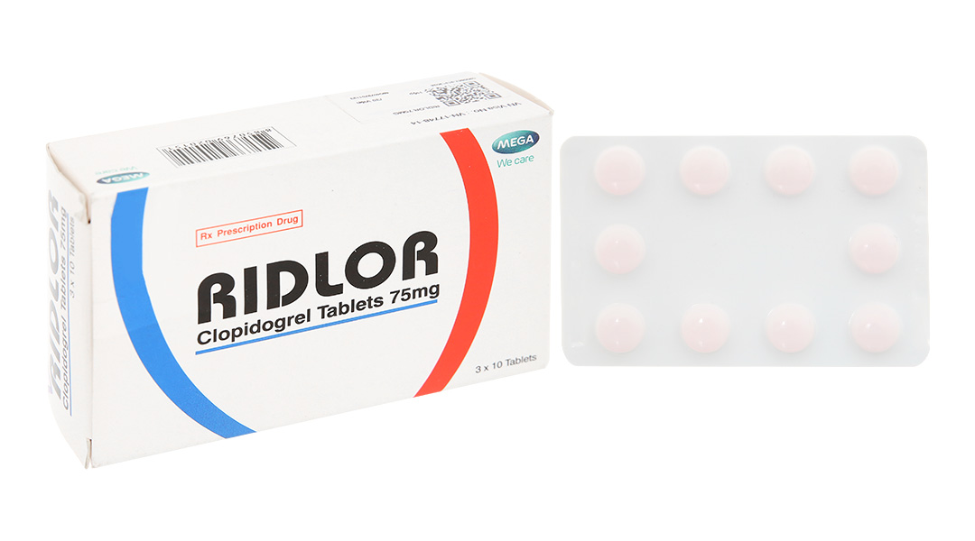 Ridlor 75mg thuốc trị rối loạn nghẽn mạch máu