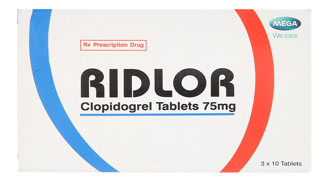 Ridlor 75mg thuốc trị rối loạn nghẽn mạch máu