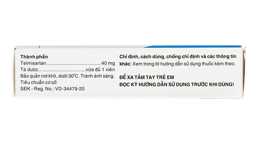Mibetel 40mg trị tăng huyết áp