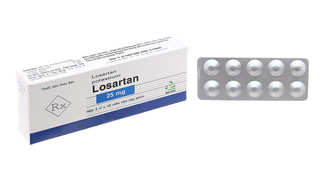 Losartan TV.Pharm 25mg trị tăng huyết áp