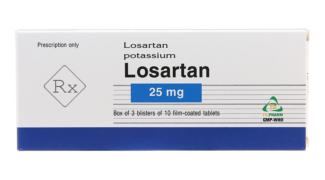 Losartan TV.Pharm 25mg trị tăng huyết áp